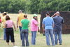 After church skeet shoot, behind the church.